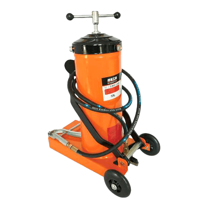 Máy phun mỡ chạy bằng chân 10kg có tay cầm thẳng